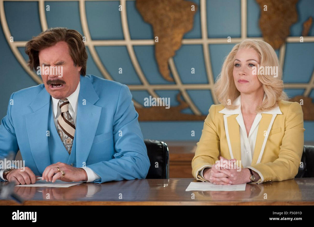 L'anchorman 2; La leggenda continua 2013 Paramount Pictures film con Christina Applegate ha e Will Ferrell Foto Stock