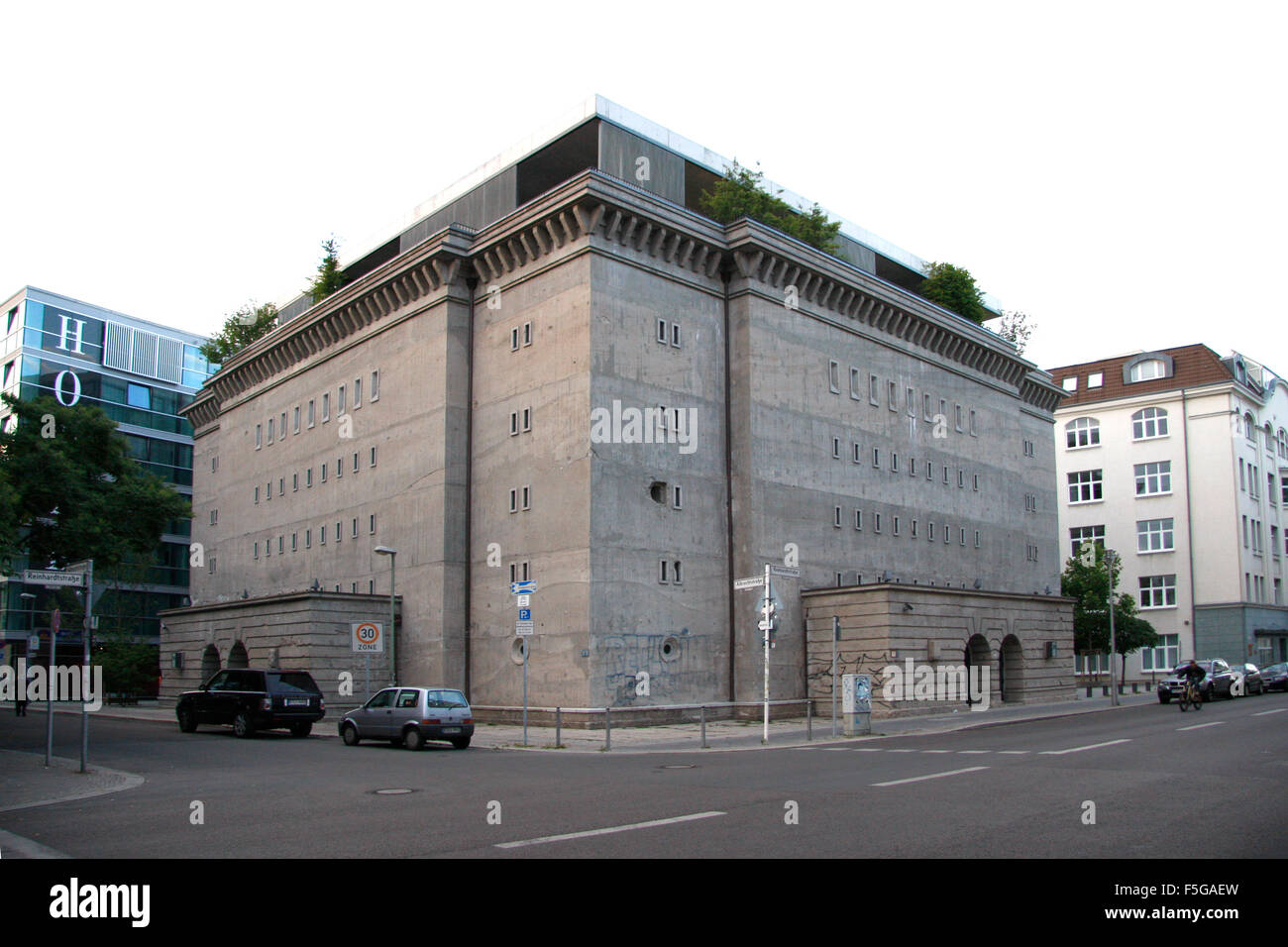 Bunker, Berlin-Mitte. Foto Stock