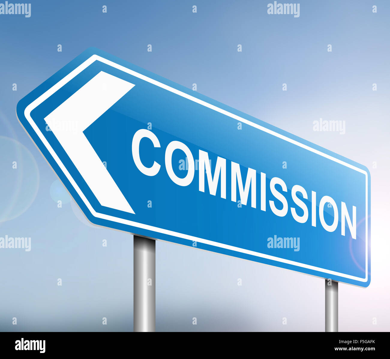 Concetto della Commissione. Foto Stock