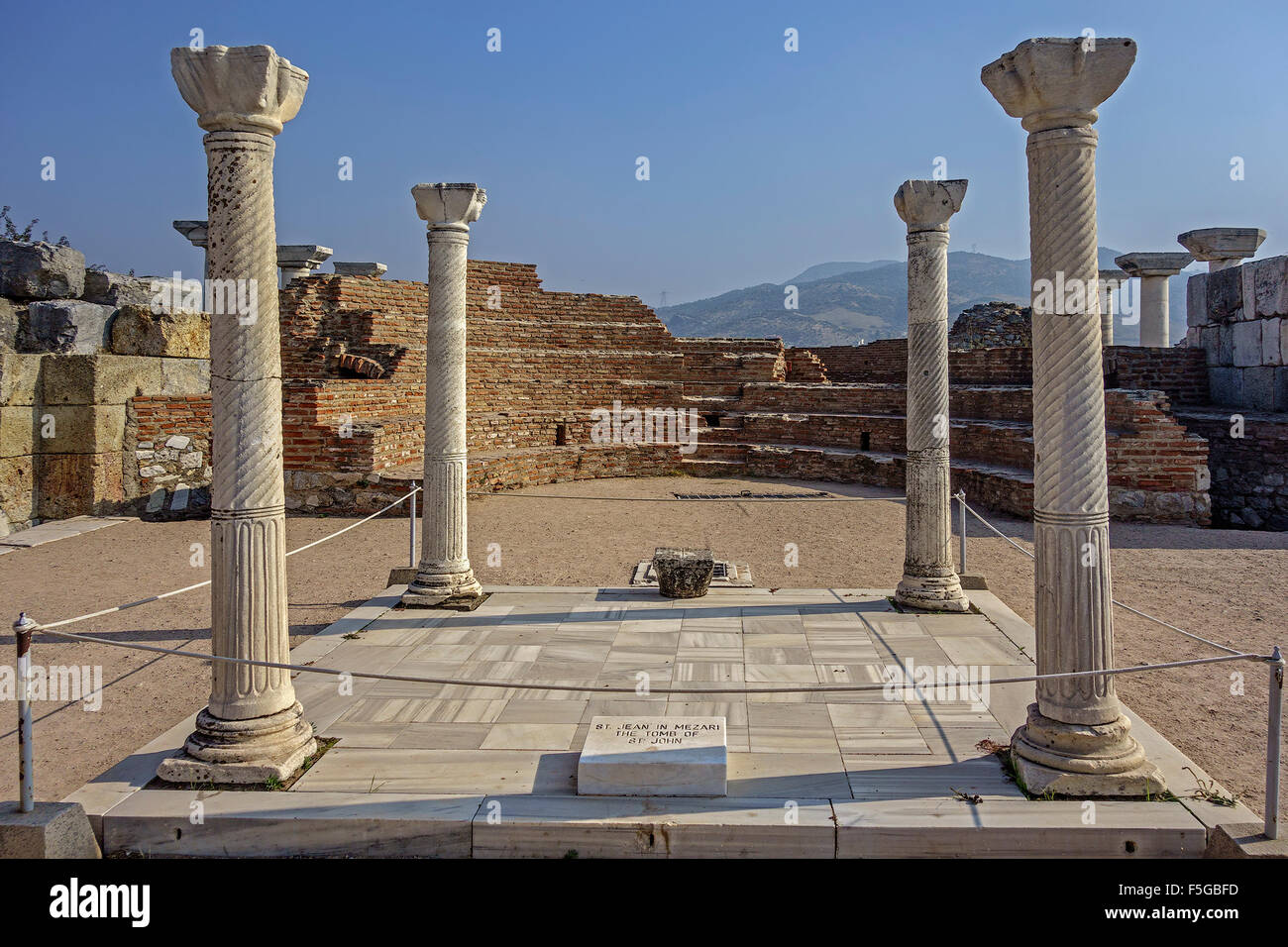 La tomba di san Giovanni Selcuk Turchia Foto Stock