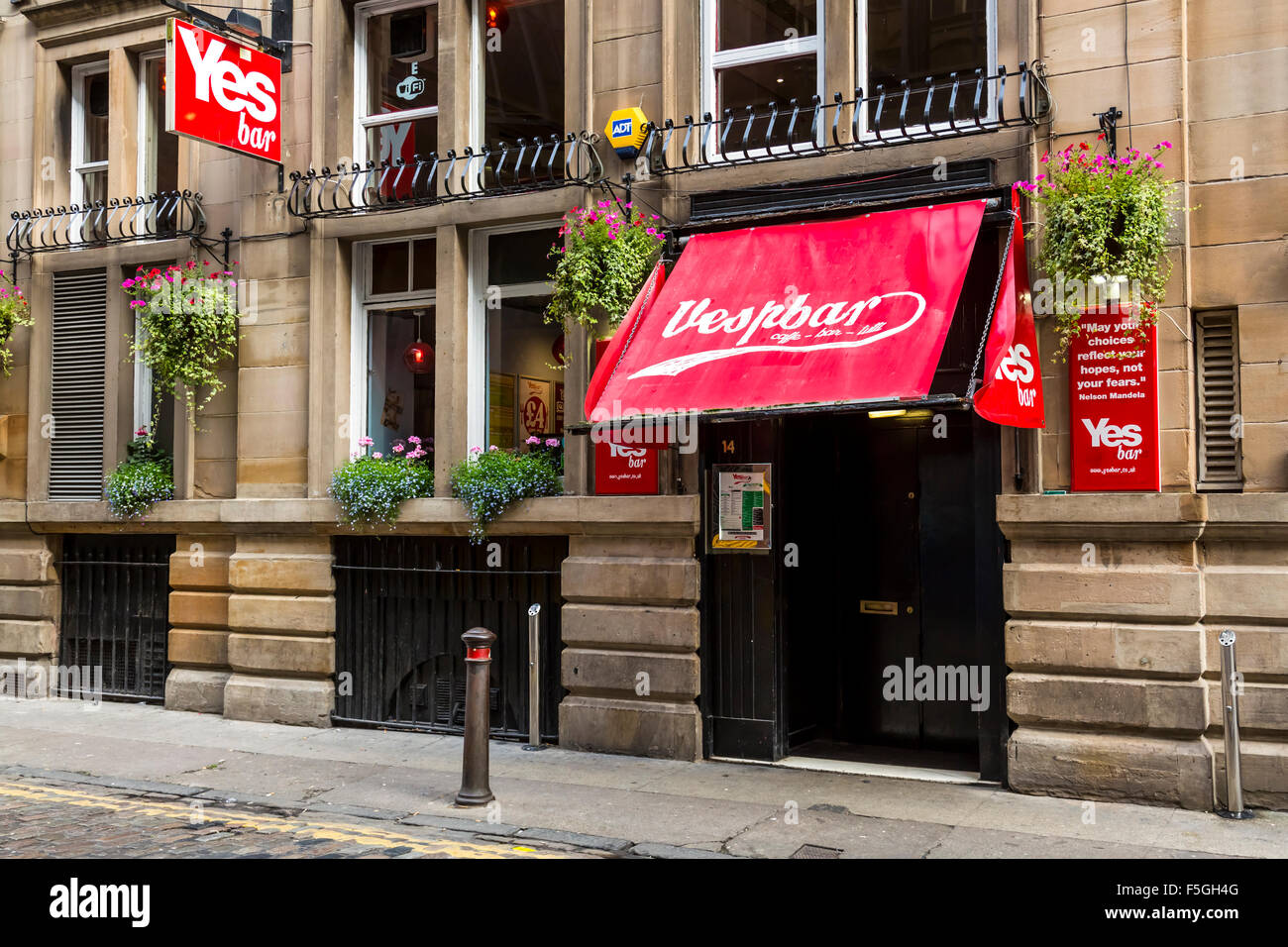Yes Bar, Drury Street, Glasgow, Scozia, Regno Unito Foto Stock