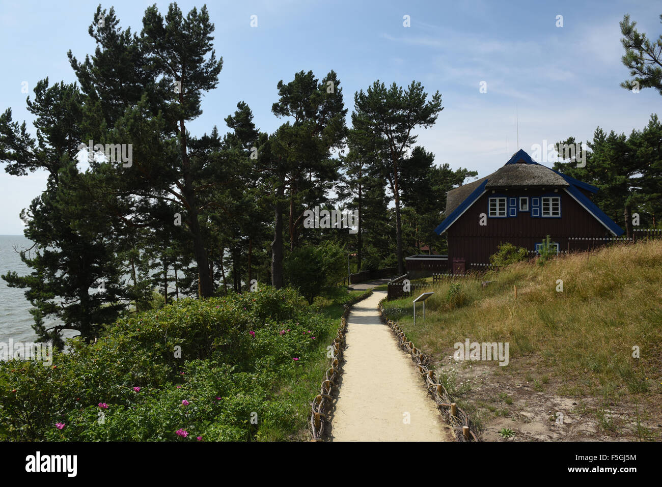 Memel, Lituania, Thomas Mann casa sulla Curonian Spit Foto Stock