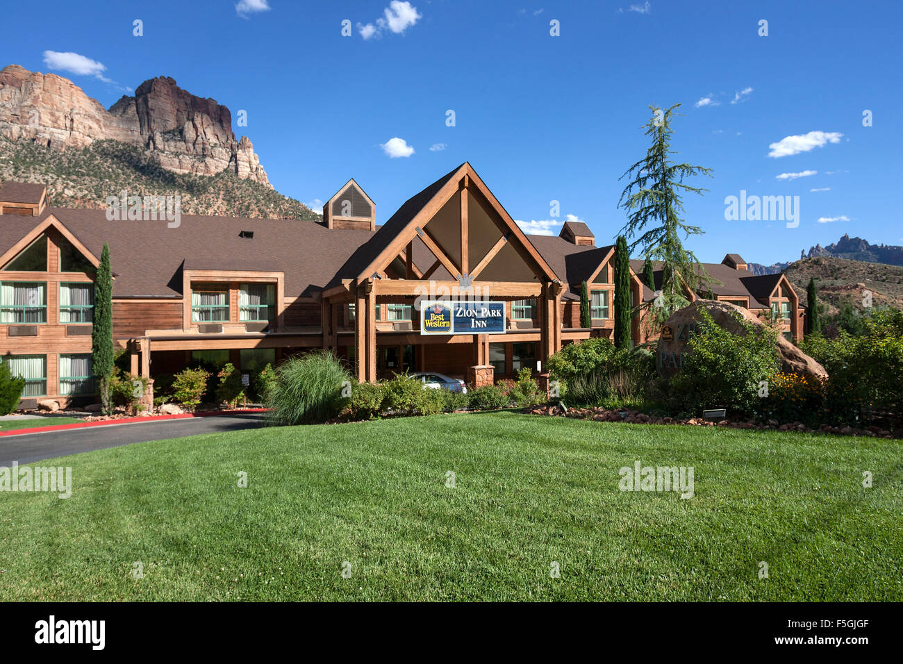 Hotel Sion Park Inn, springdale, Utah, Stati Uniti Foto Stock