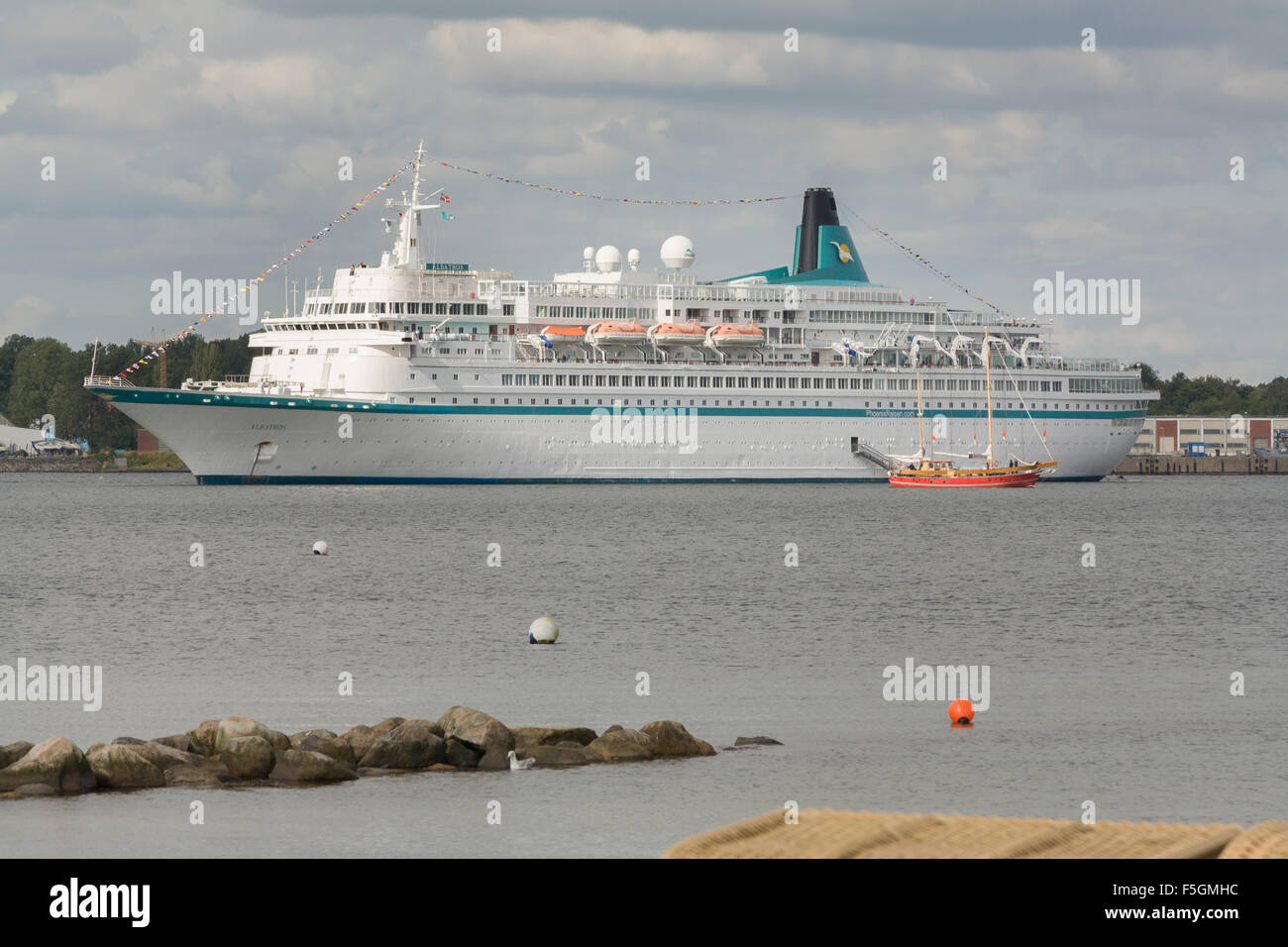 Eckernfoerde, Germania, la nave di crociera Albatros in Eckernfoerder Bay Foto Stock