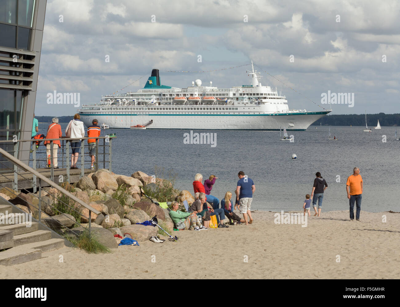 Eckernfoerde, Germania, la nave di crociera Albatros in Eckernfoerder Bay Foto Stock
