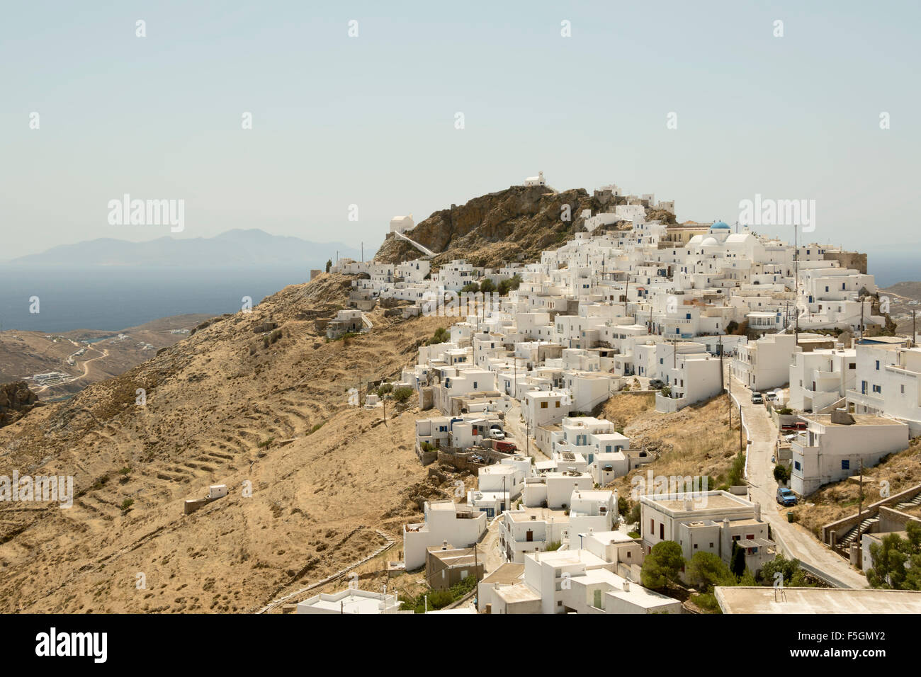 La città di Serifos, in Serifos Island, Grecia Foto Stock