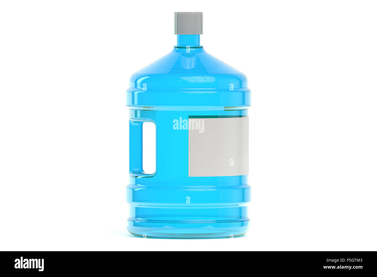 Bottiglia grande di acqua isolati su sfondo bianco Foto Stock