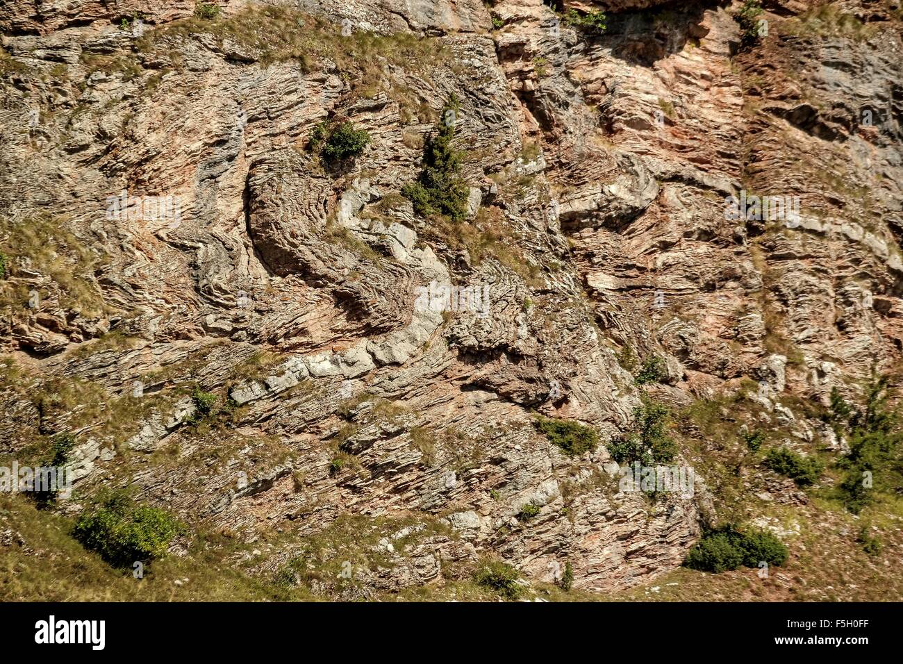 Il drago di Umoljani (Zmaj od Umoljani) è intrappolato nelle rocce di Gradina. Foto Stock