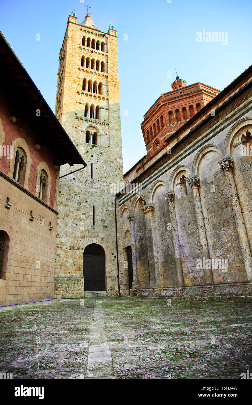 San Cerbone cattedrale (noto anche come il Duomo), il centro storico di Massa Marittima. Toscana, Italia. Foto Stock