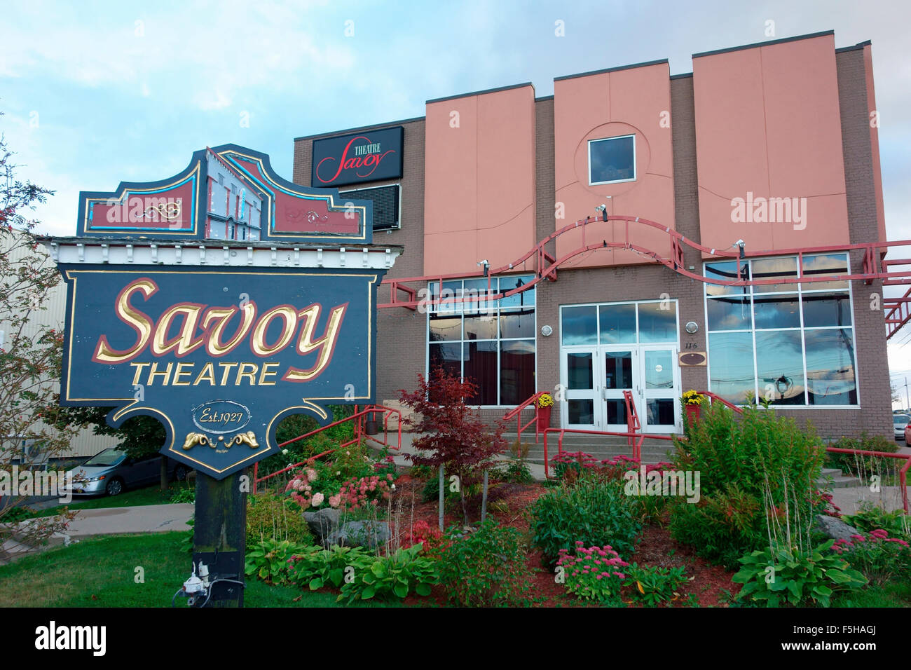 Il Savoy Theatre in Glace bay, Nova Scotia, Cape Breton, Canada Foto Stock