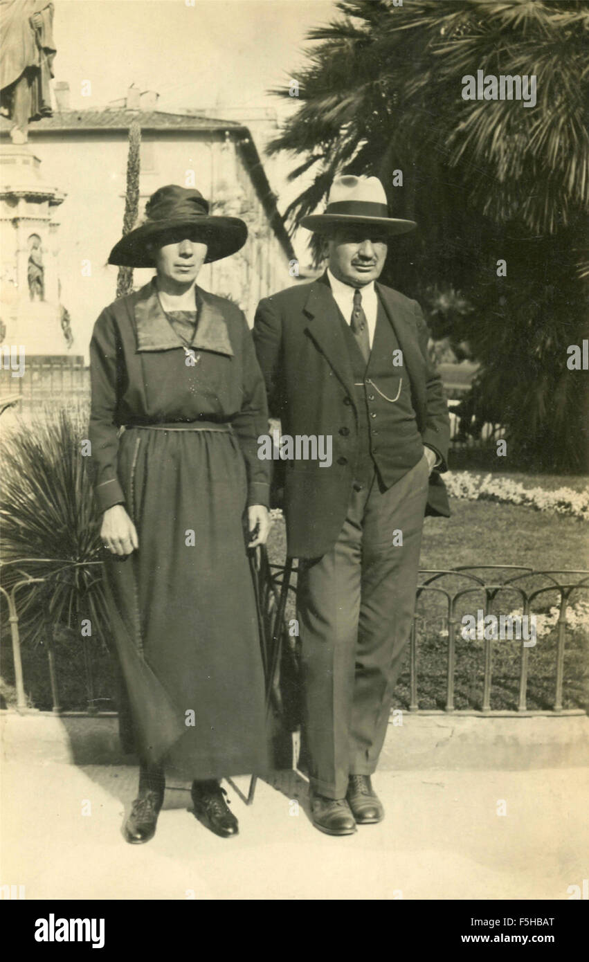 Il nonno e la nonna, Italia Foto Stock