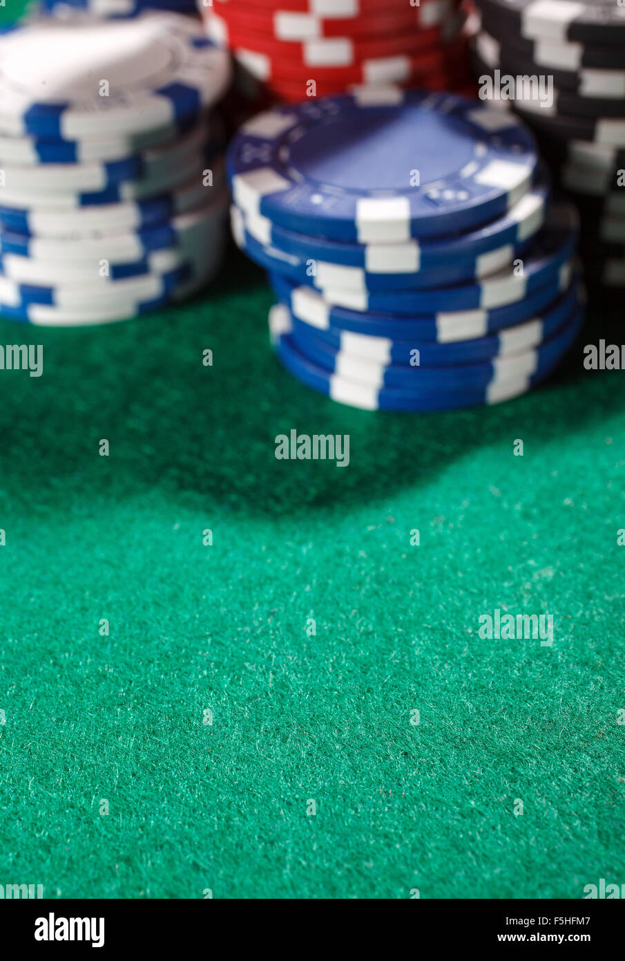 fiches per il poker Foto Stock