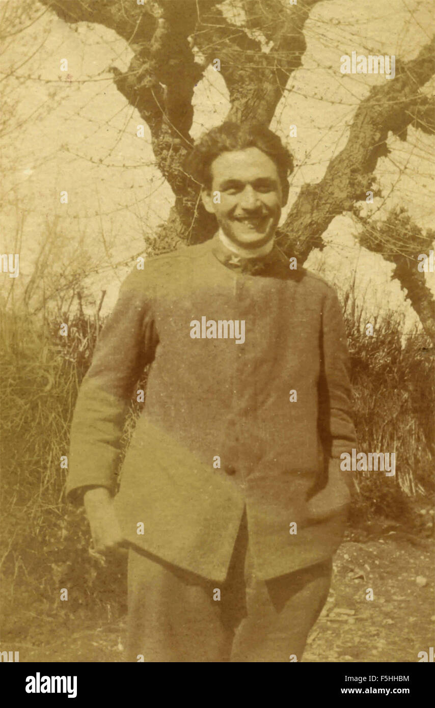 Soldato del Regio esercito italiano Foto Stock