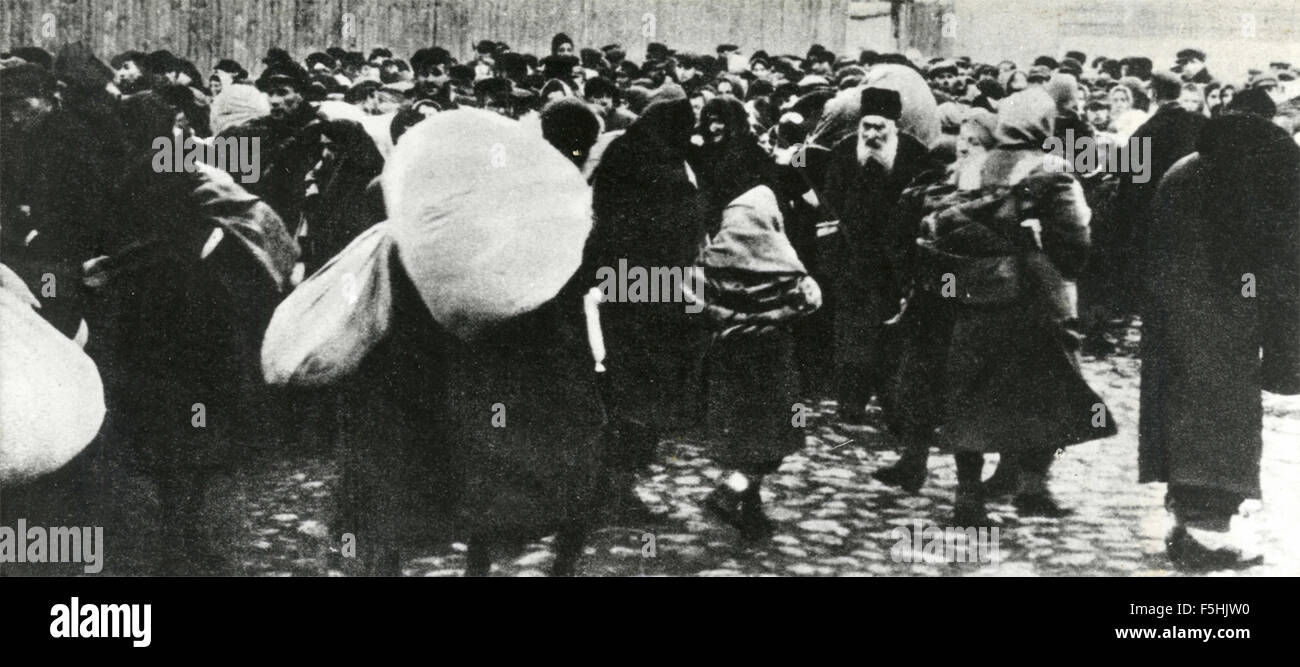 La raccolta degli sfollati / concentrazione di ebrei? Foto Stock