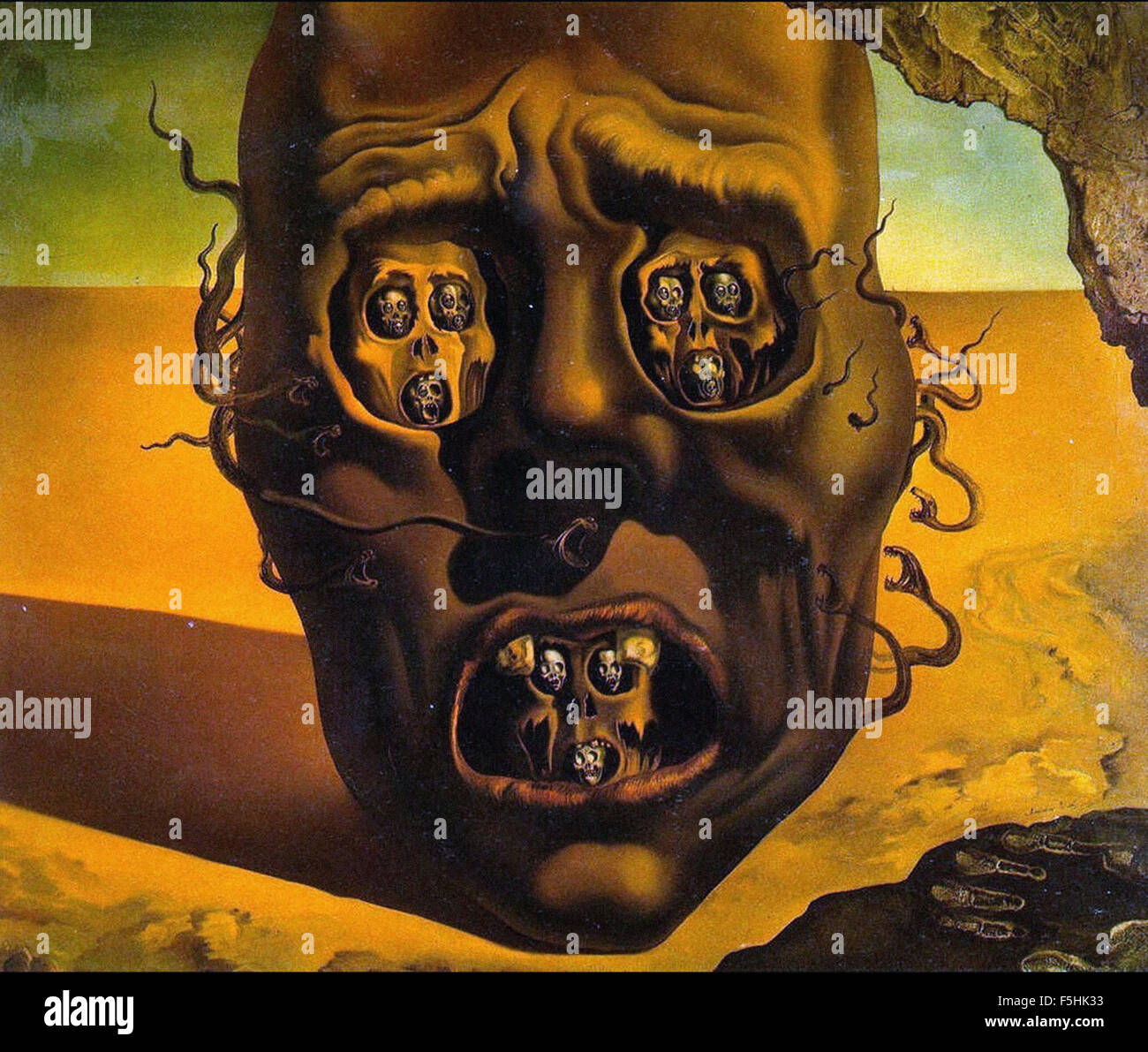 Salvador Dali - il viso della guerra Foto Stock