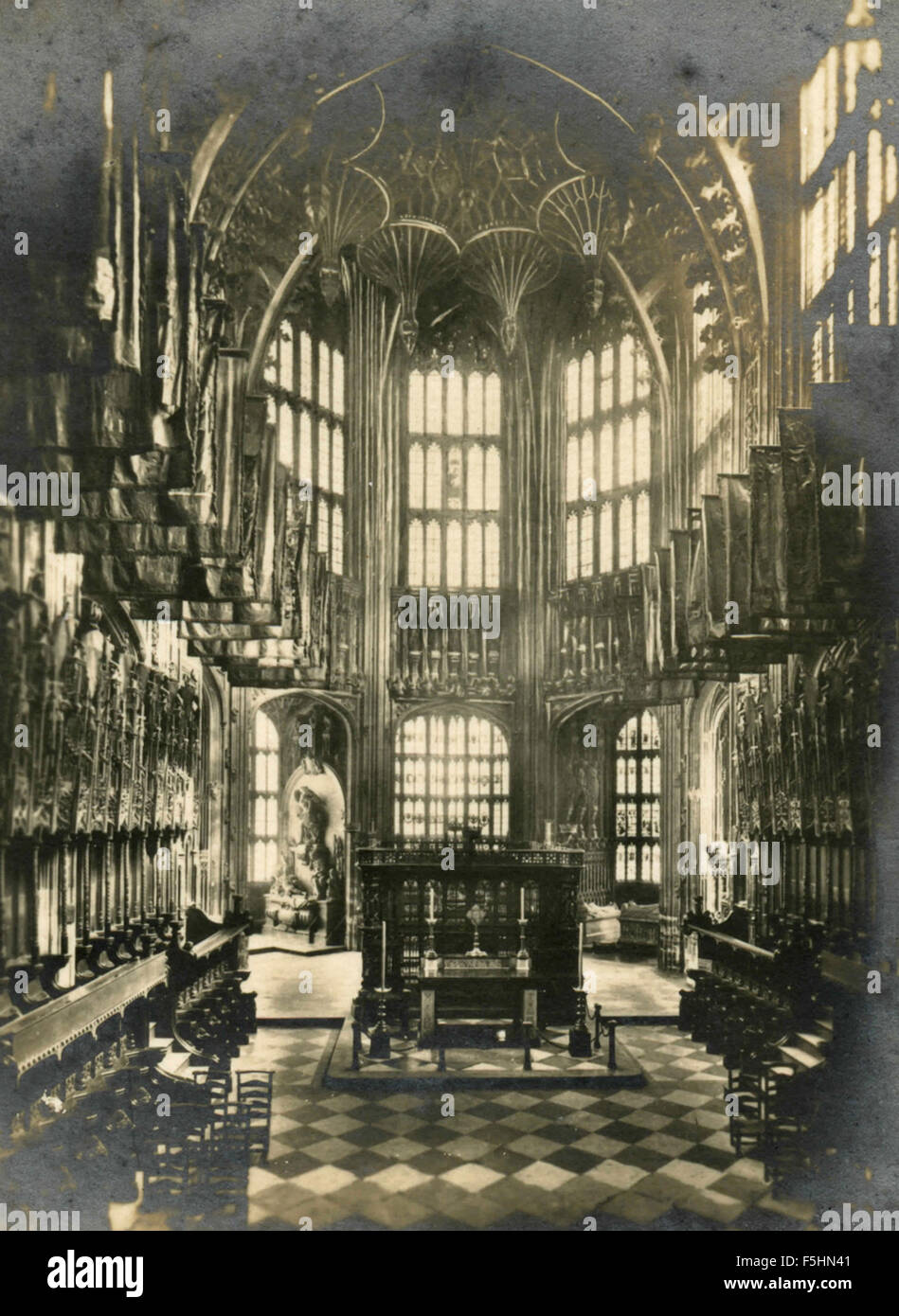 La Cappella di Enrico VII , l'Abbazia di Westminster , Londra, Regno Unito Foto Stock