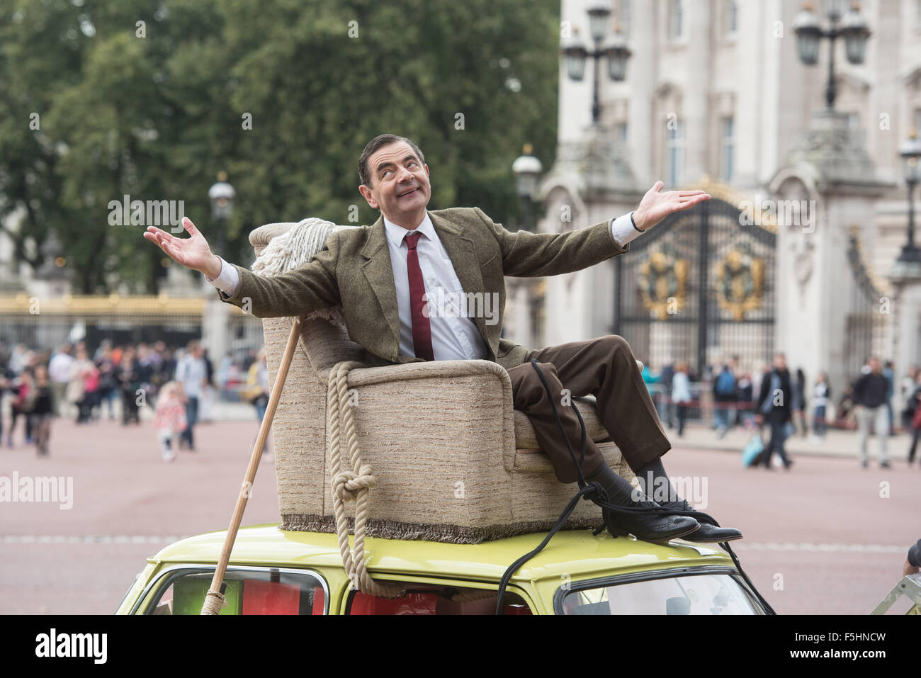 La British commedia icona, il sig. Bean è celebra 25 anni di successo in e voce a Buckingham Palace. Dotato di: sorba Atkinson dove: Londra, Regno Unito quando: 04 Set 2015 Foto Stock