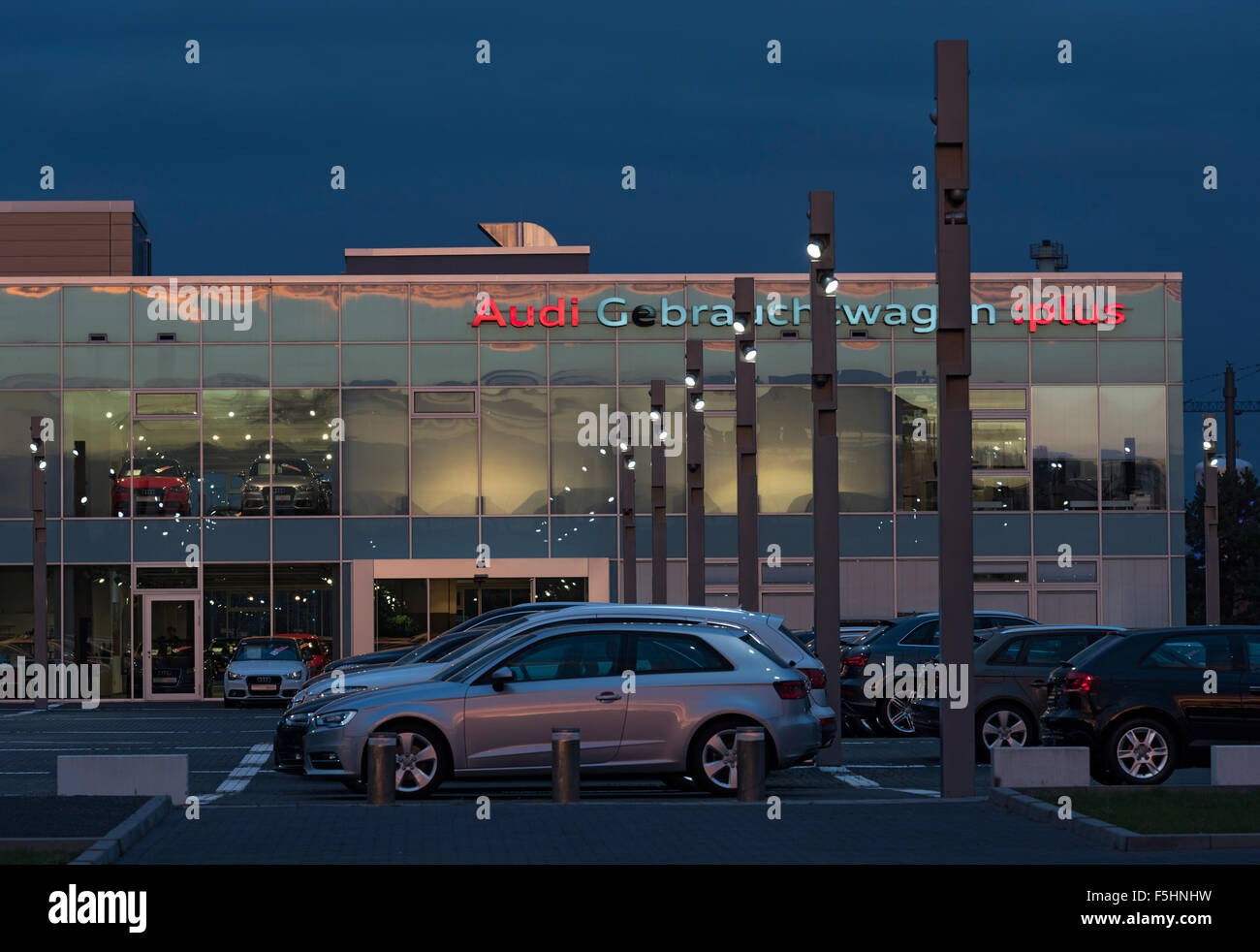 Berlino, Germania, Audi Zentrum Adlershof Foto Stock