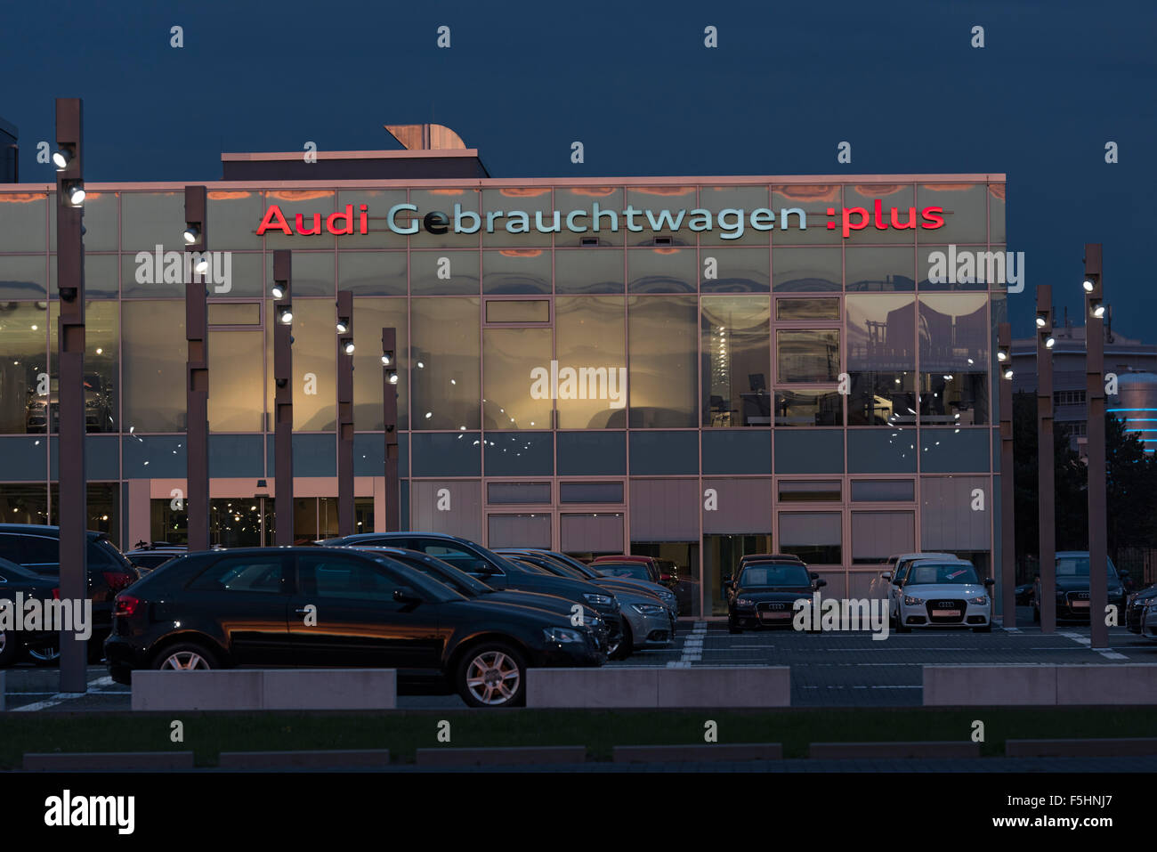 Berlino, Germania, Audi Zentrum Adlershof Foto Stock