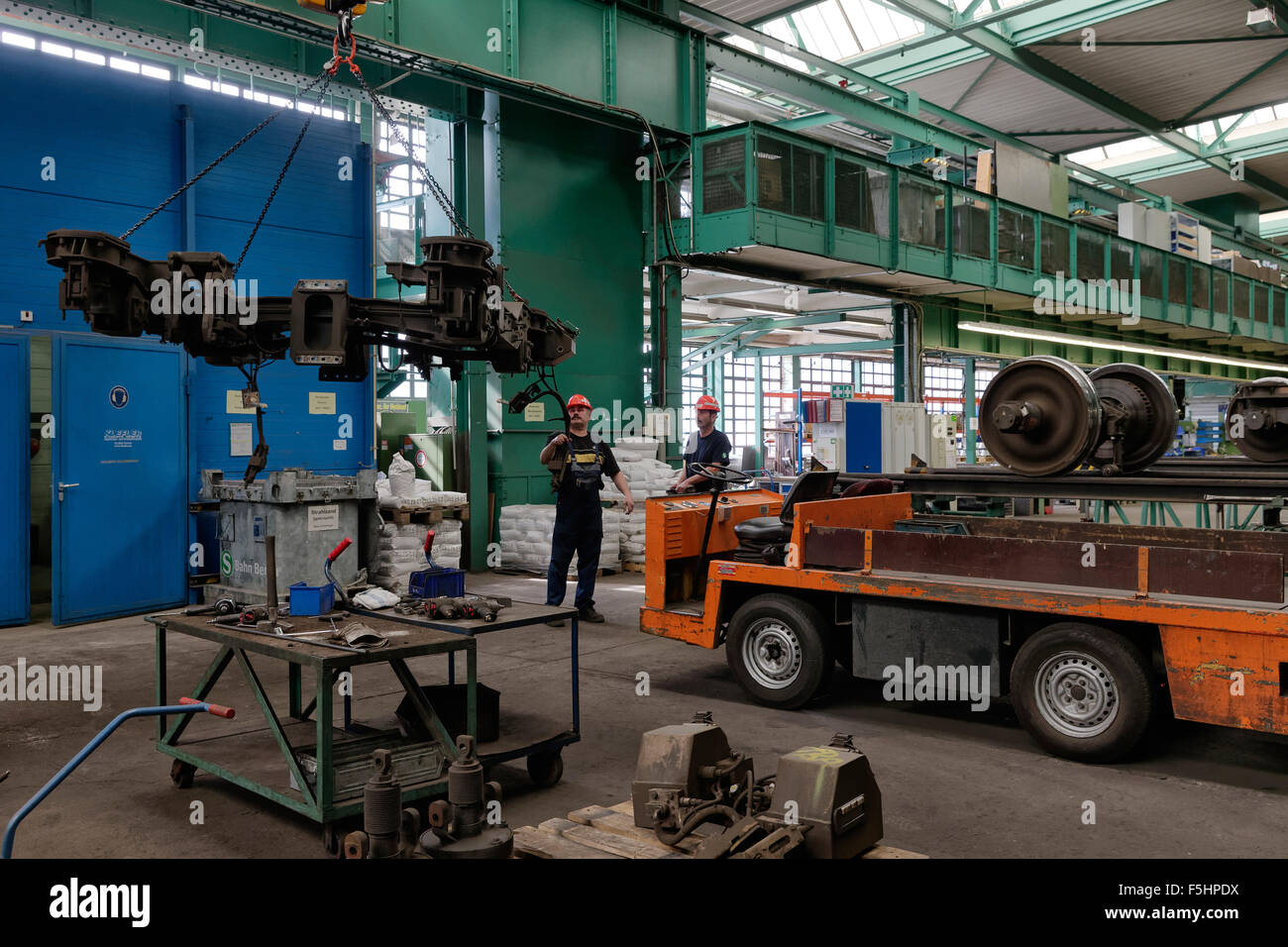 Berlino, Germania, l'officina principale della S-Bahn Berlin in Berlin-Oberschoeneweide Foto Stock