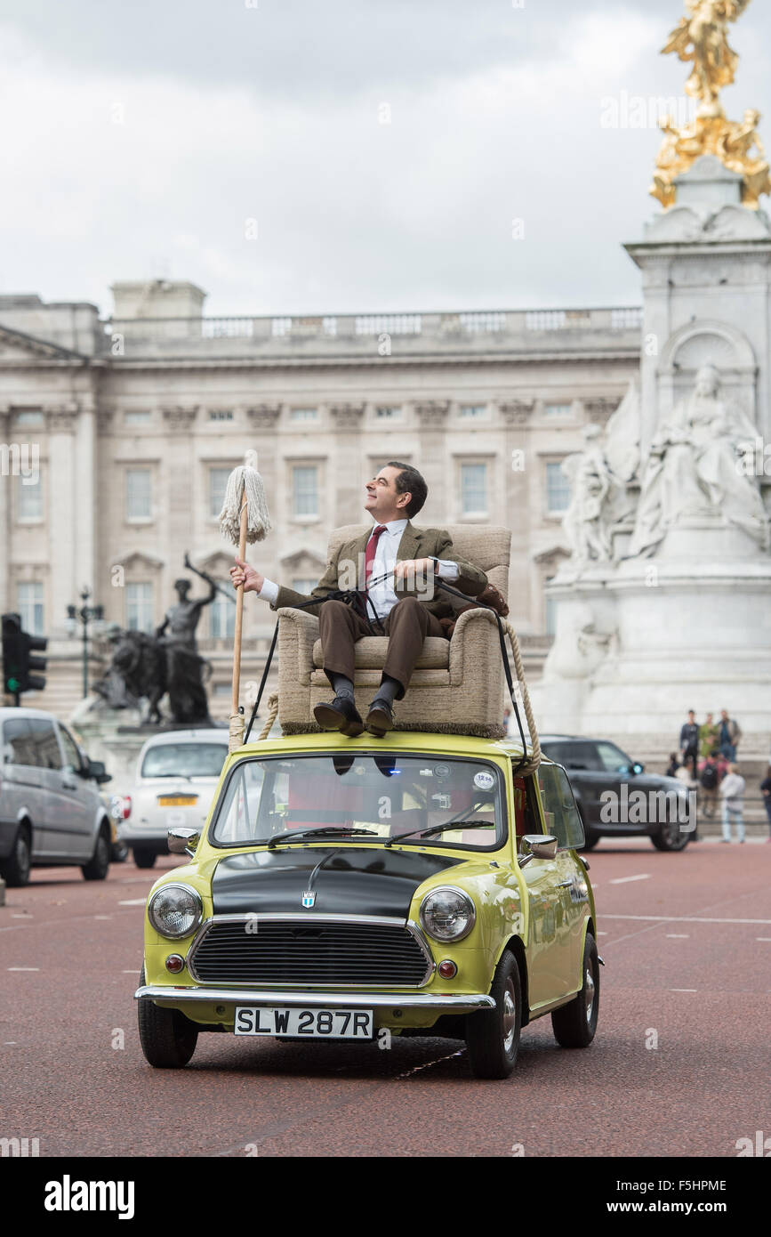 La British commedia icona, il sig. Bean è celebra 25 anni di successo in e voce a Buckingham Palace. Dotato di: sorba Atkinson dove: Londra, Regno Unito quando: 04 Set 2015 Foto Stock