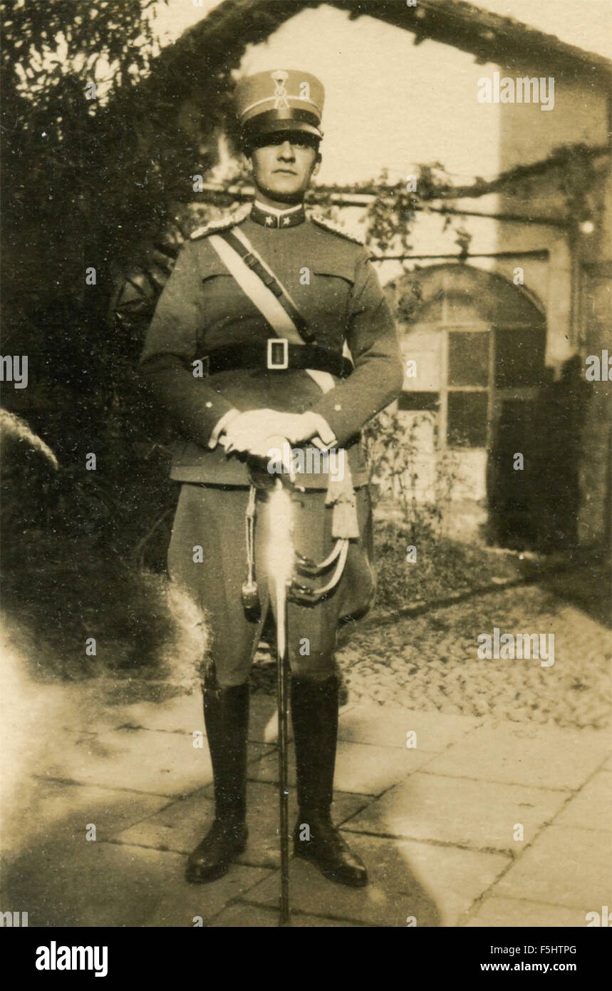 Officiers del Regio Esercito Italiano, Italia Foto Stock