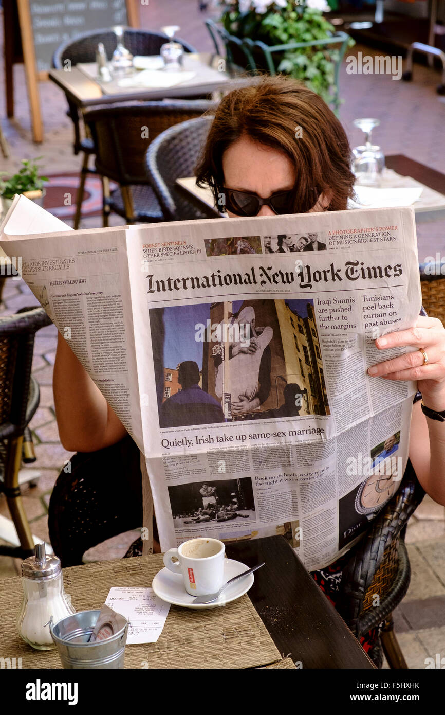 New York Times la notizia il matrimonio gay Foto Stock
