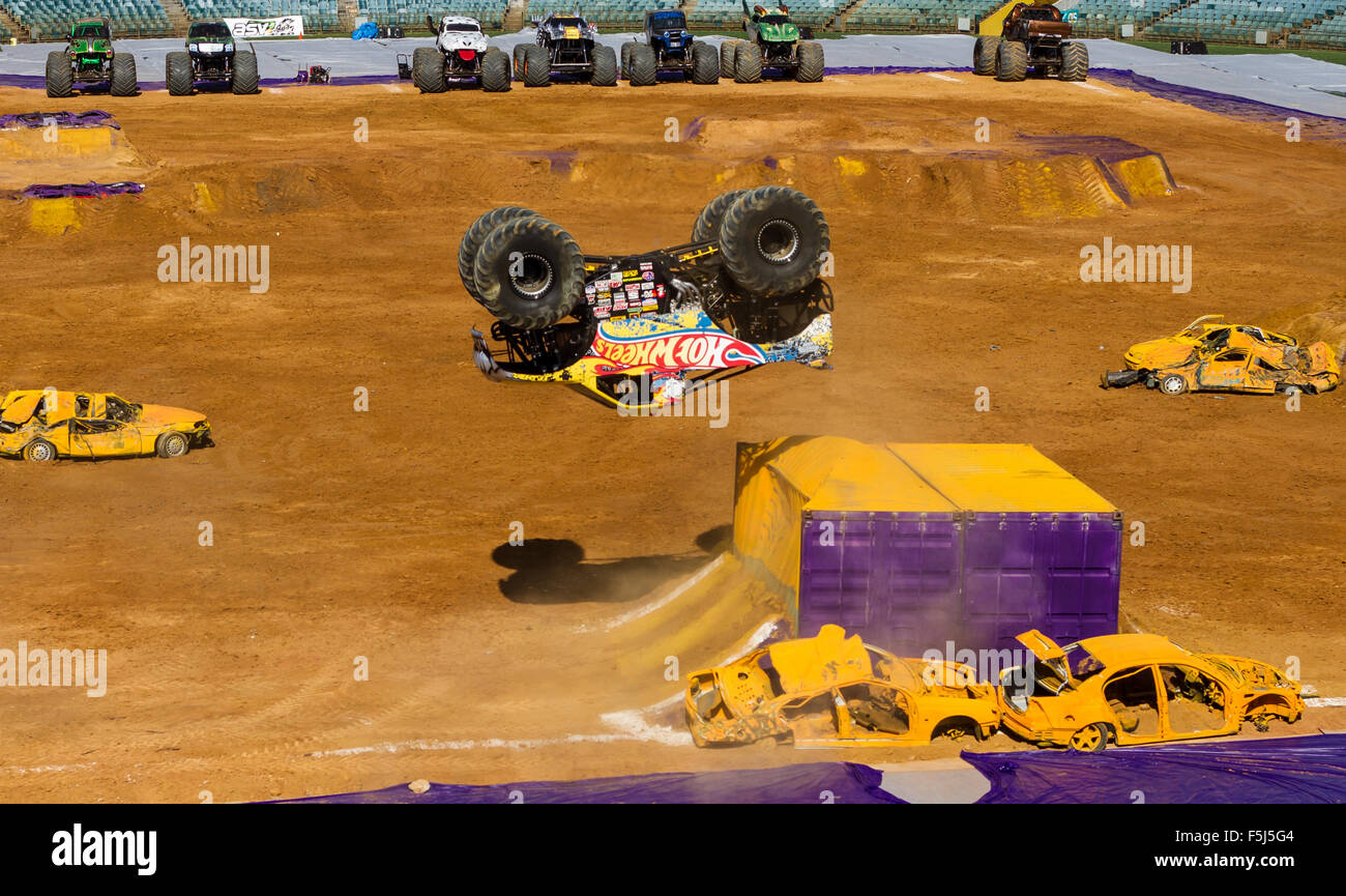 Monster Jam, Perth, Team Hot Wheels, Monster Trucks, Foto Stock