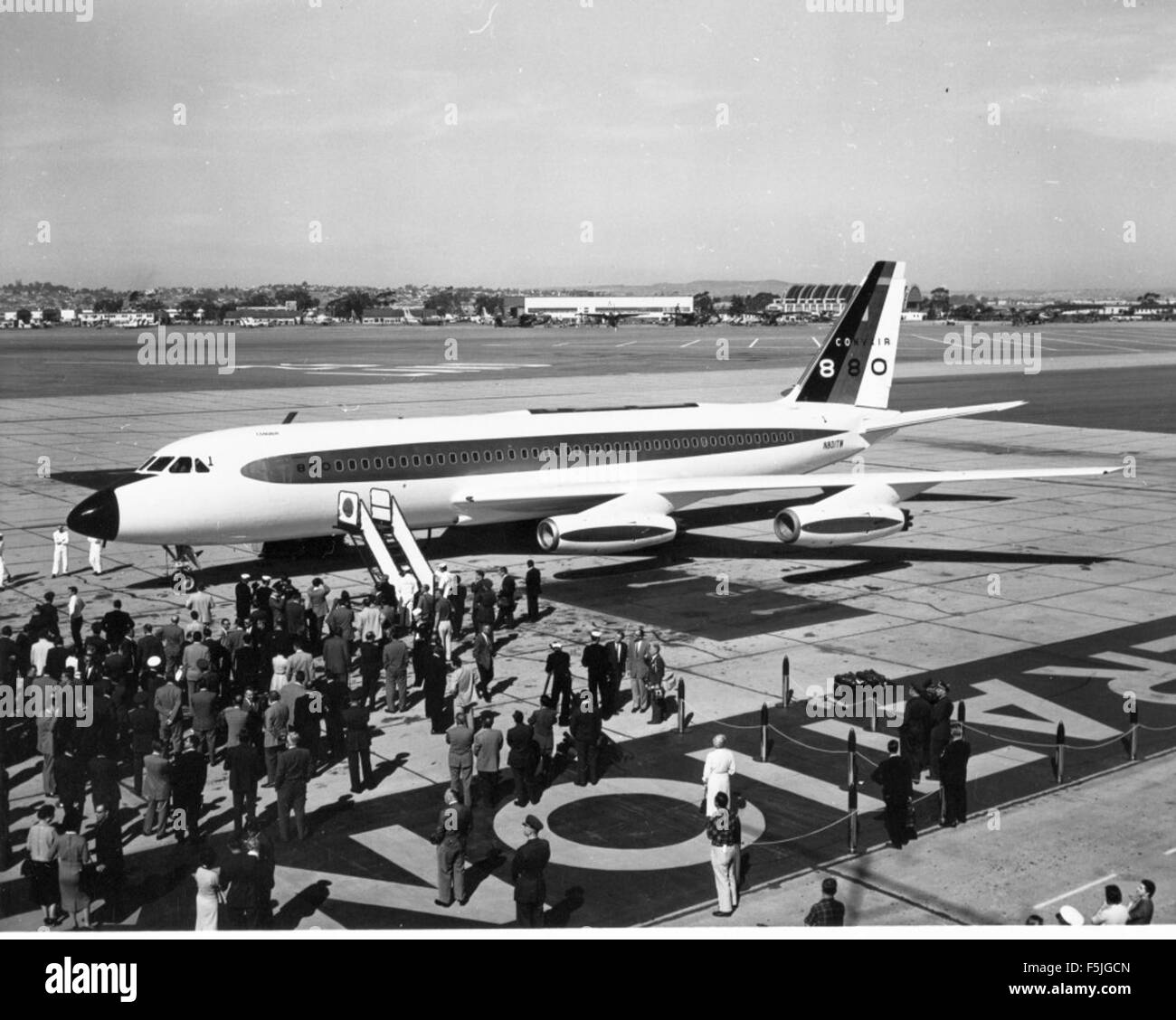 Convair 880 rampa Foto Stock