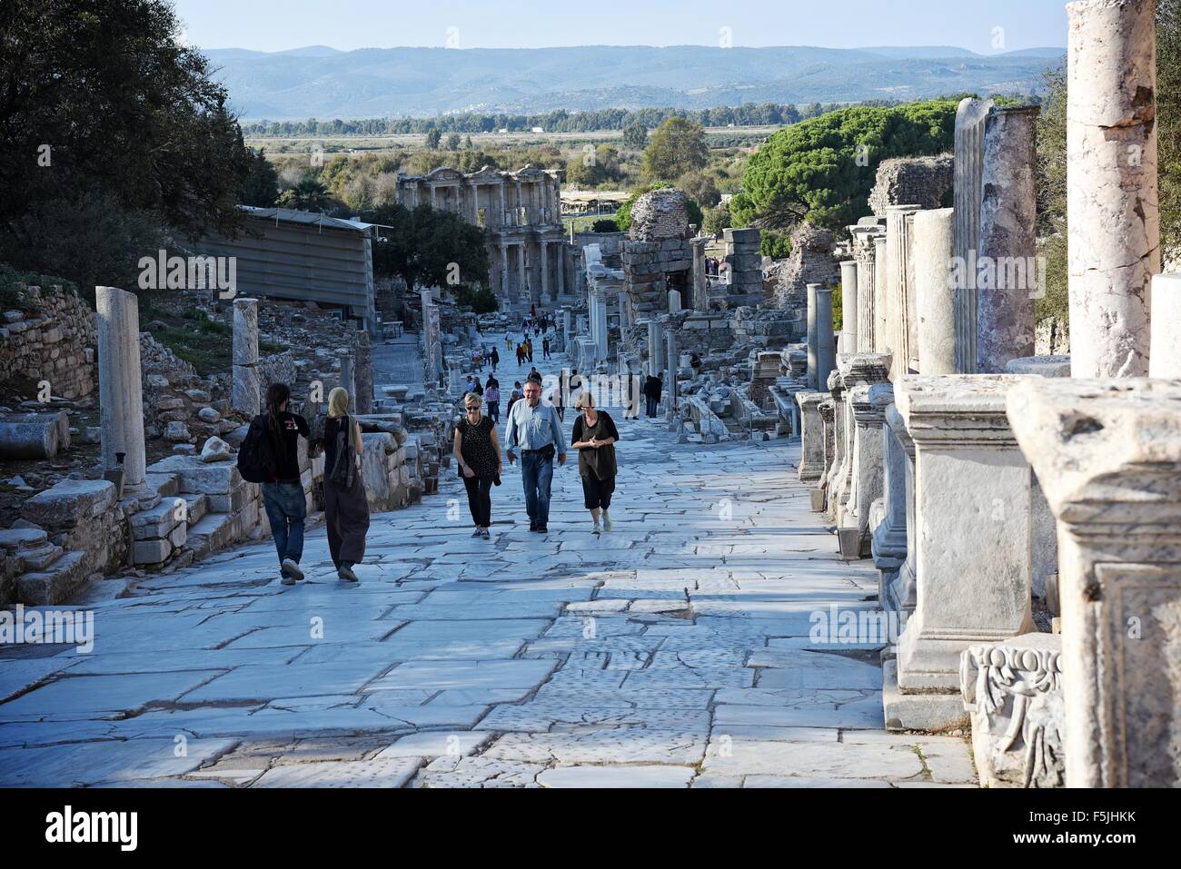 Efeso decimo secolo a.c. sito archeologico Selcuk Izmir, Turchia Foto Stock