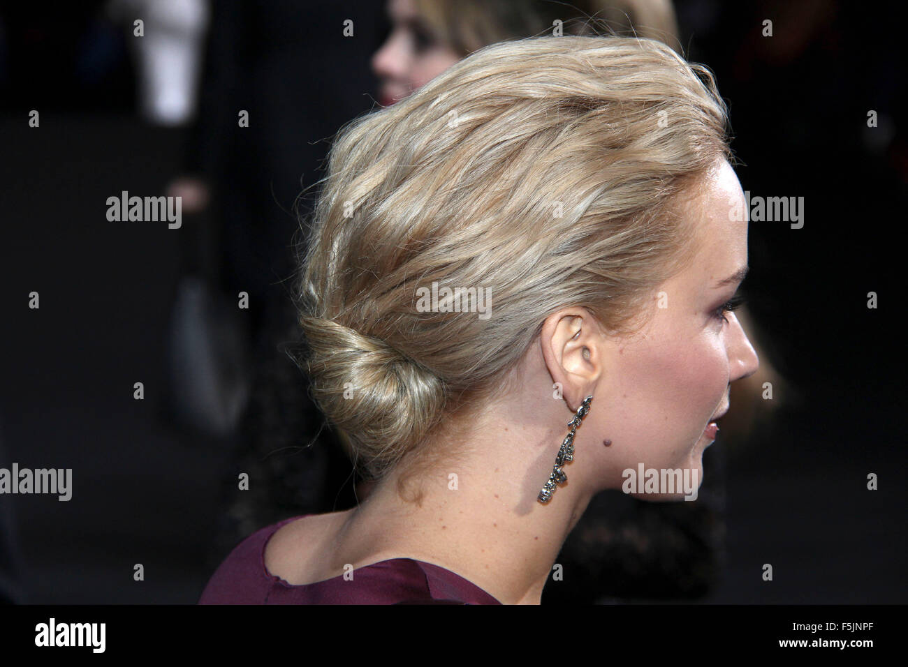 Jennifer Lawrence frequentando "la fame di giochi: Mockingjay, parte 2' premiere mondiale al Sale del Cinestar di centro di Sony per il mese di Novembre 4, 2015 a Berlino, Germania./picture alliance Foto Stock