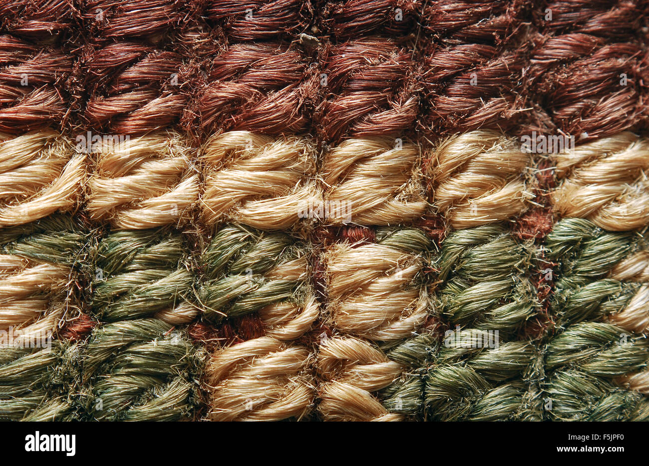 Tessuto tessile macro Foto Stock