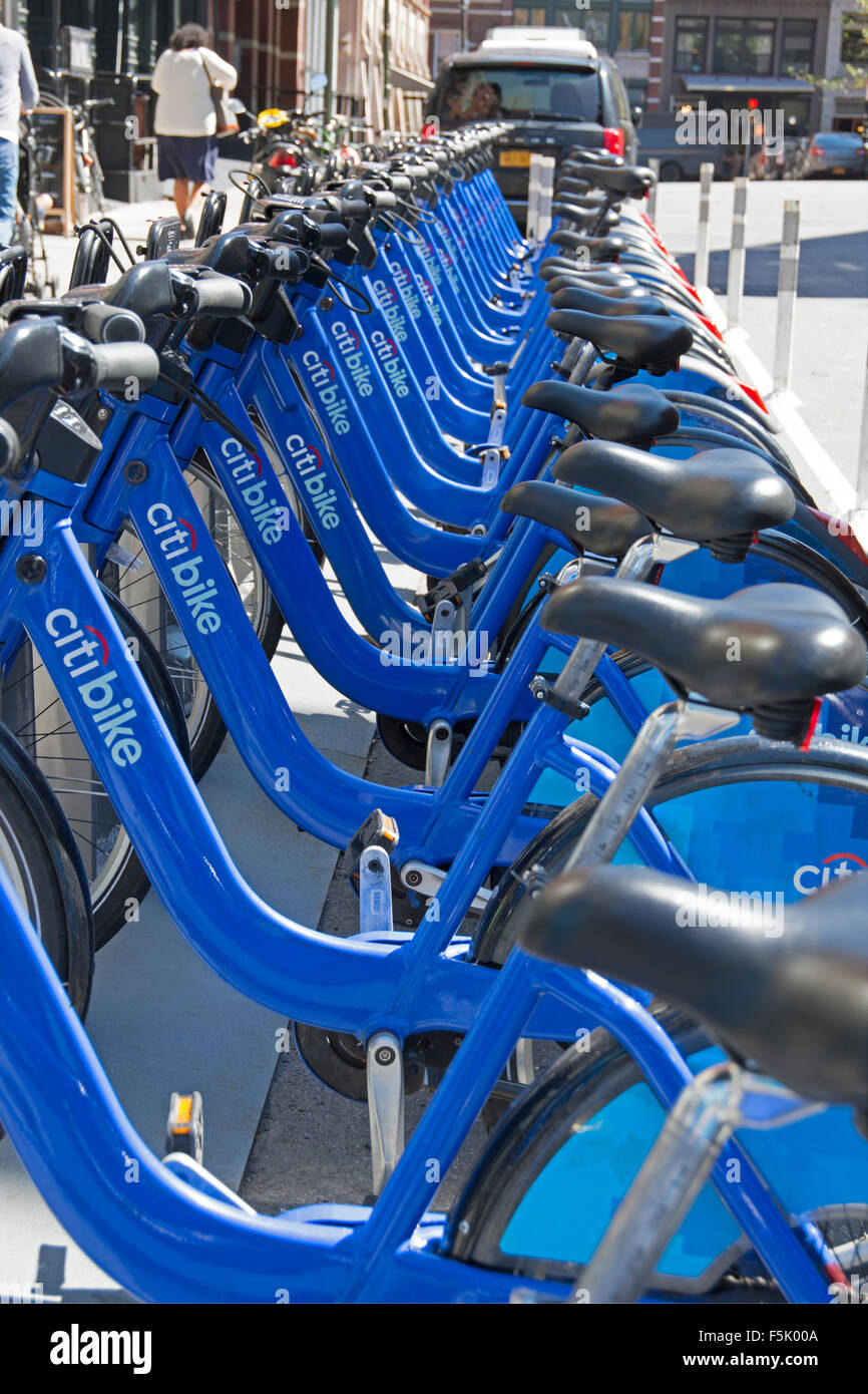 Citibike biciclette a noleggio Foto Stock