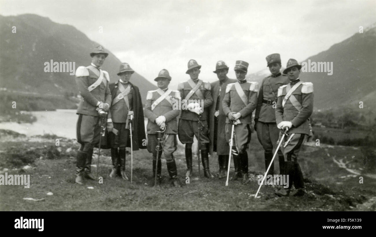I soldati dell'Esercito Italiano Foto Stock