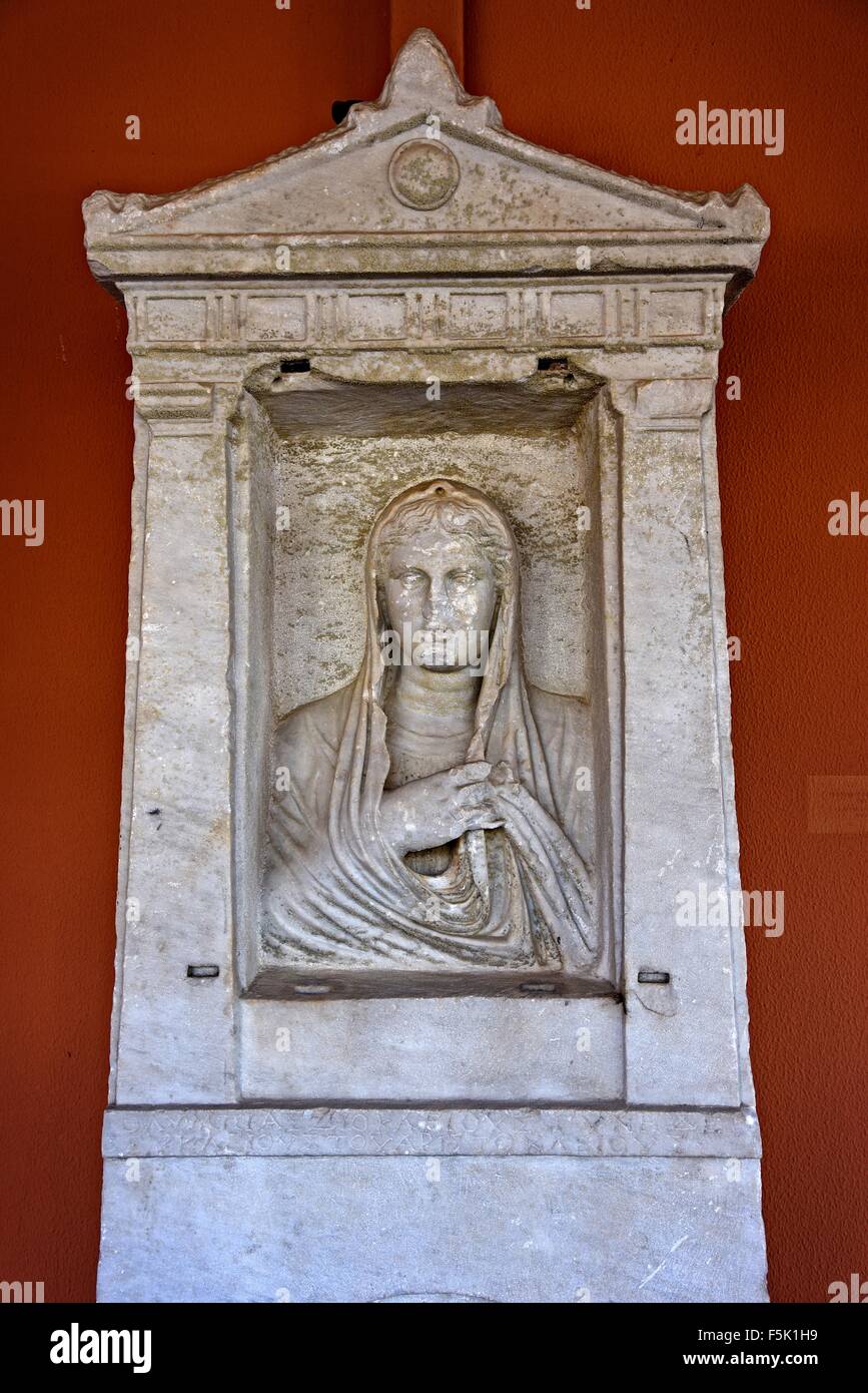 La città di Efeso Museo Archeologico (turco: Efes Müzesi) Selçuk vicino İzmir, Turchia. Foto Stock