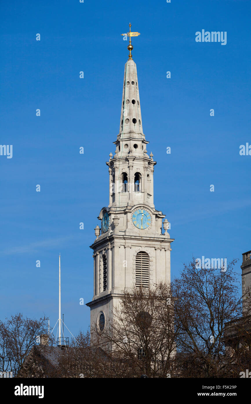 St Martin-in-the-Fields, Trafalgar Square, Londra Foto Stock