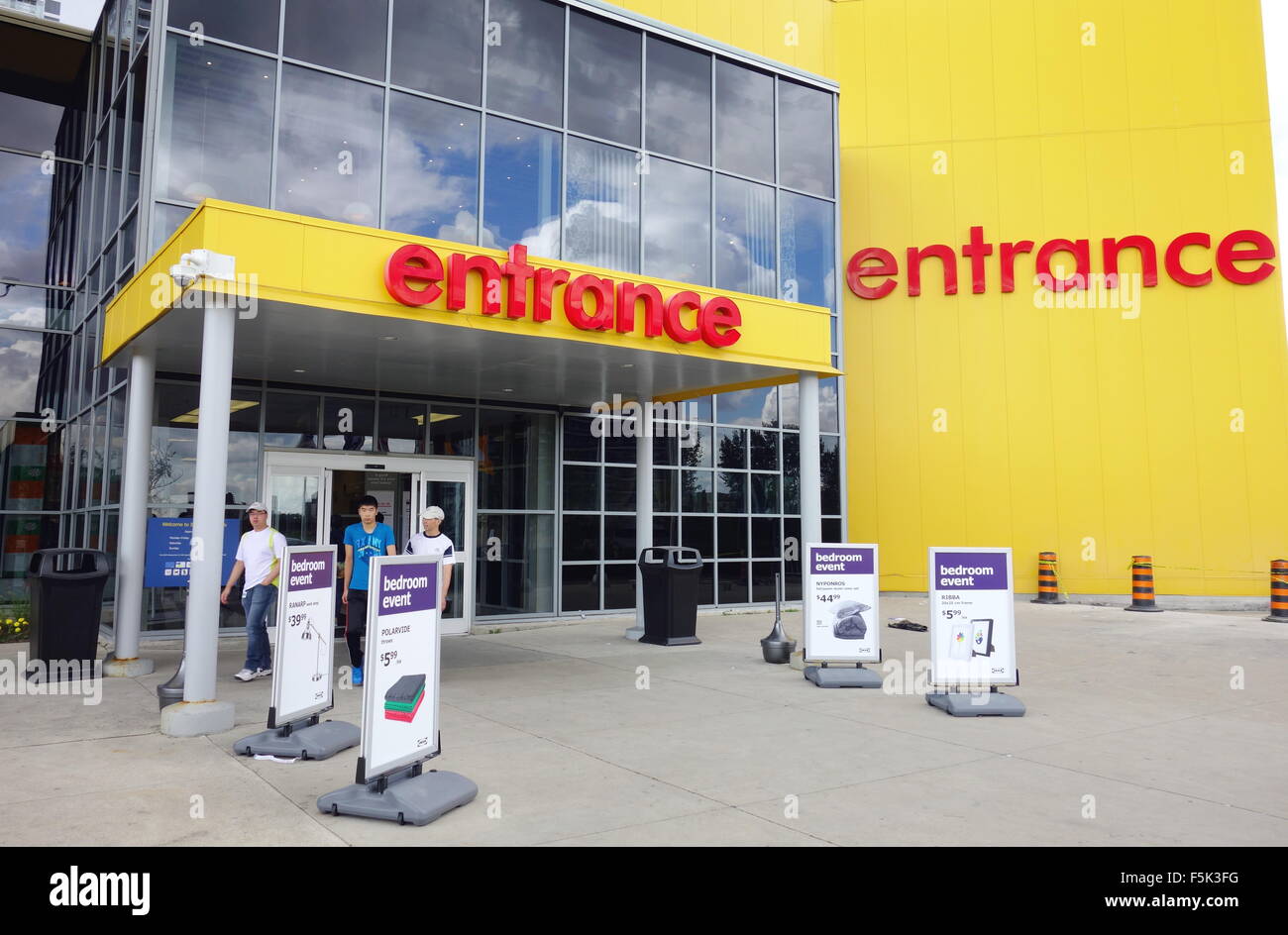 Negozio Ikea ingresso a Toronto in Canada Foto Stock