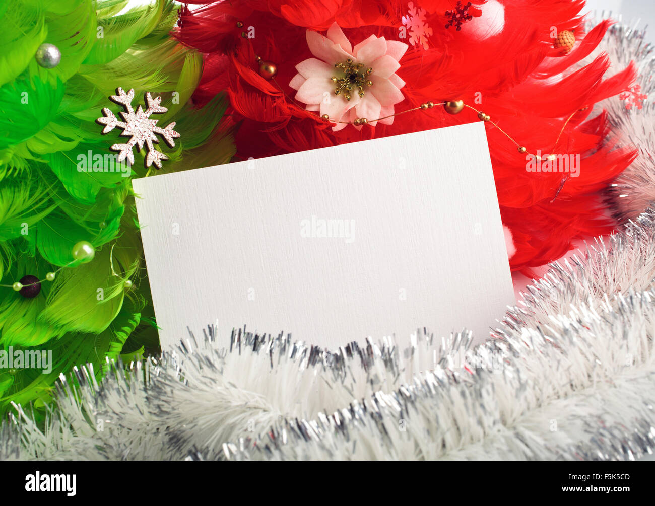 Alberi di Natale con i biglietti di auguri Foto Stock Alberi di Natale con i biglietti di auguri Foto Stock