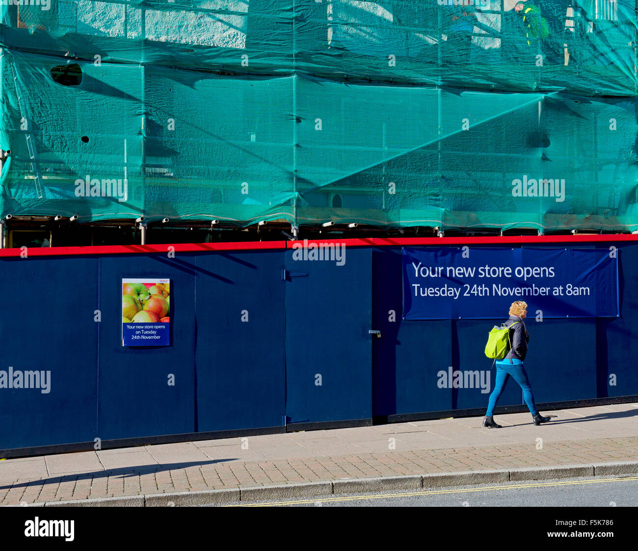 Nuovo negozio Tesco sta per aprire a Kendal, Cumbria, England Regno Unito Foto Stock