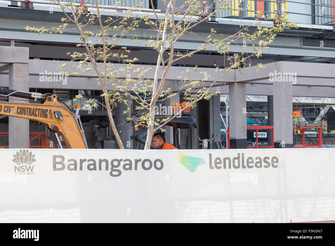 Lo sviluppo e la costruzione di opere a Barangaroo sud dove lendlease sono la costruzione di ufficio e residenziale,Sydney , Australia Foto Stock
