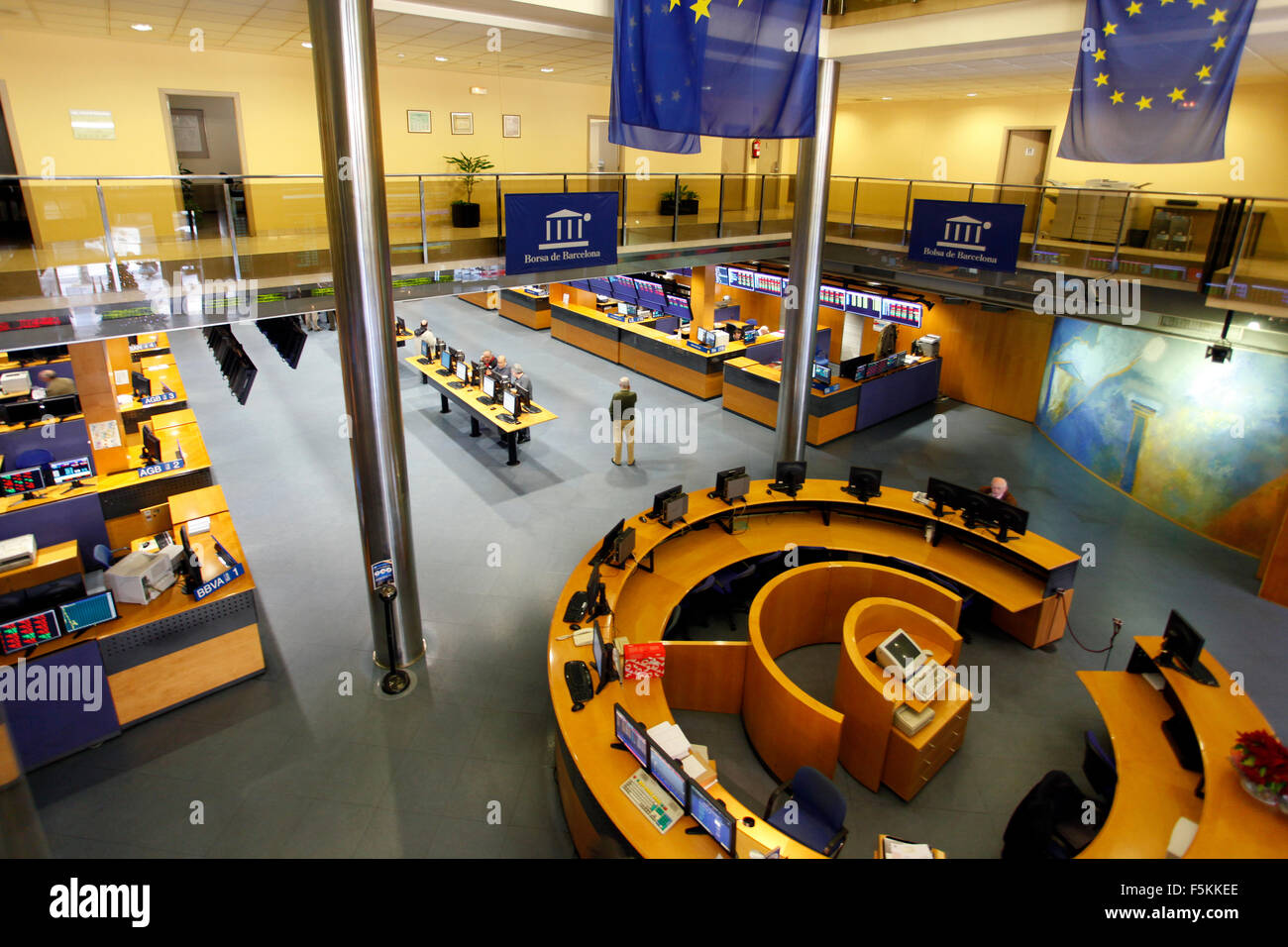 Borsa di Barcellona. Bolsa de Barcelona. Borsa de Barcelona. Foto Stock