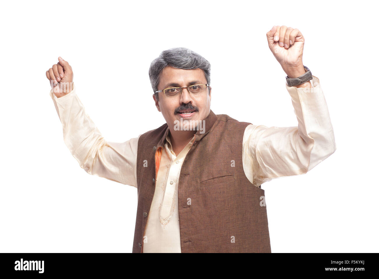 Uomo politico fino alla cintura, India, Asia, signor#790g Foto Stock