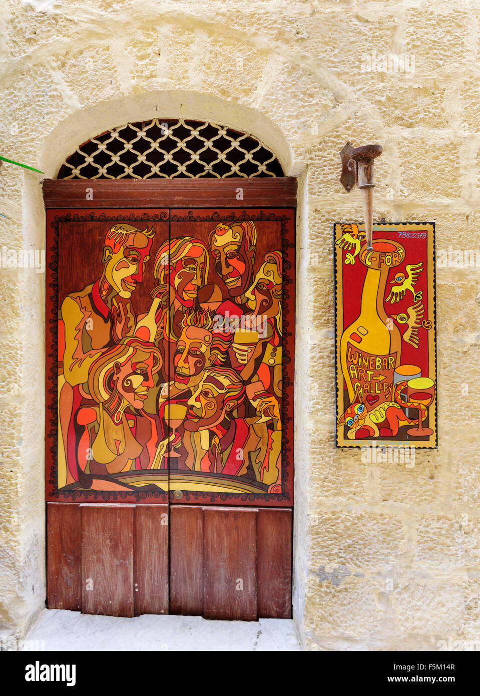 Il-Forn Art Gallery & Wine Bar Foto Stock
