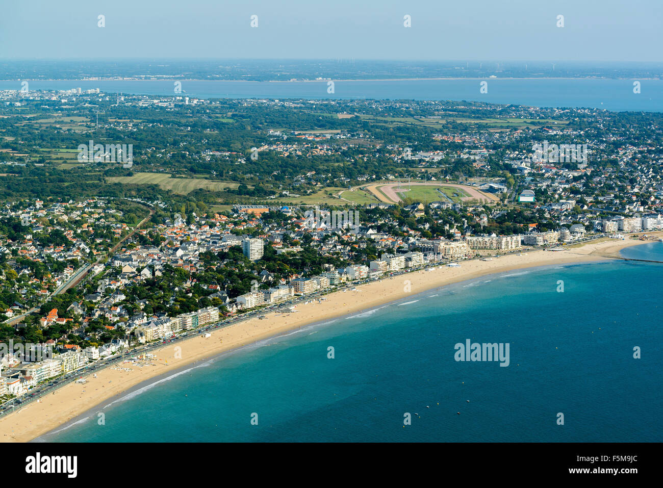 Pornichet (regione Pays de la Loire): vista della baia di La Baule Foto Stock