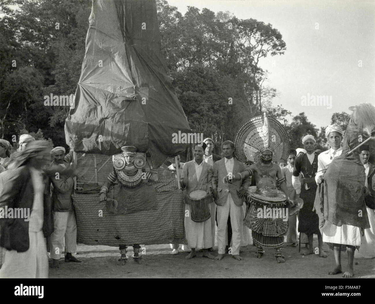 Corteo religioso, India del Sud Foto Stock Corteo religioso, India del Sud Foto Stock