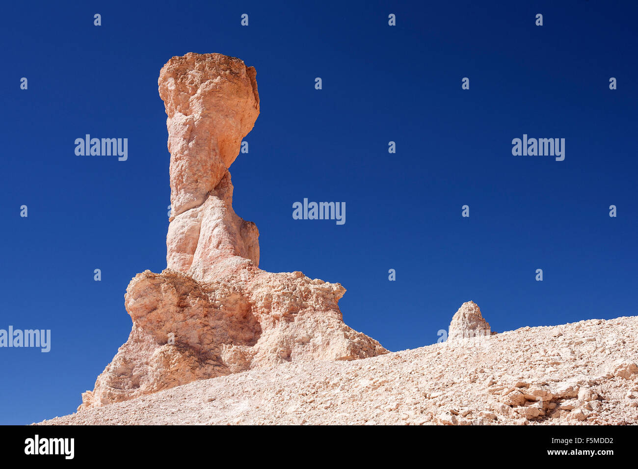 Formazione di roccia, fata camino, Queens Garden Trail, Parco Nazionale di Bryce Canyon, Utah, Stati Uniti d'America Foto Stock