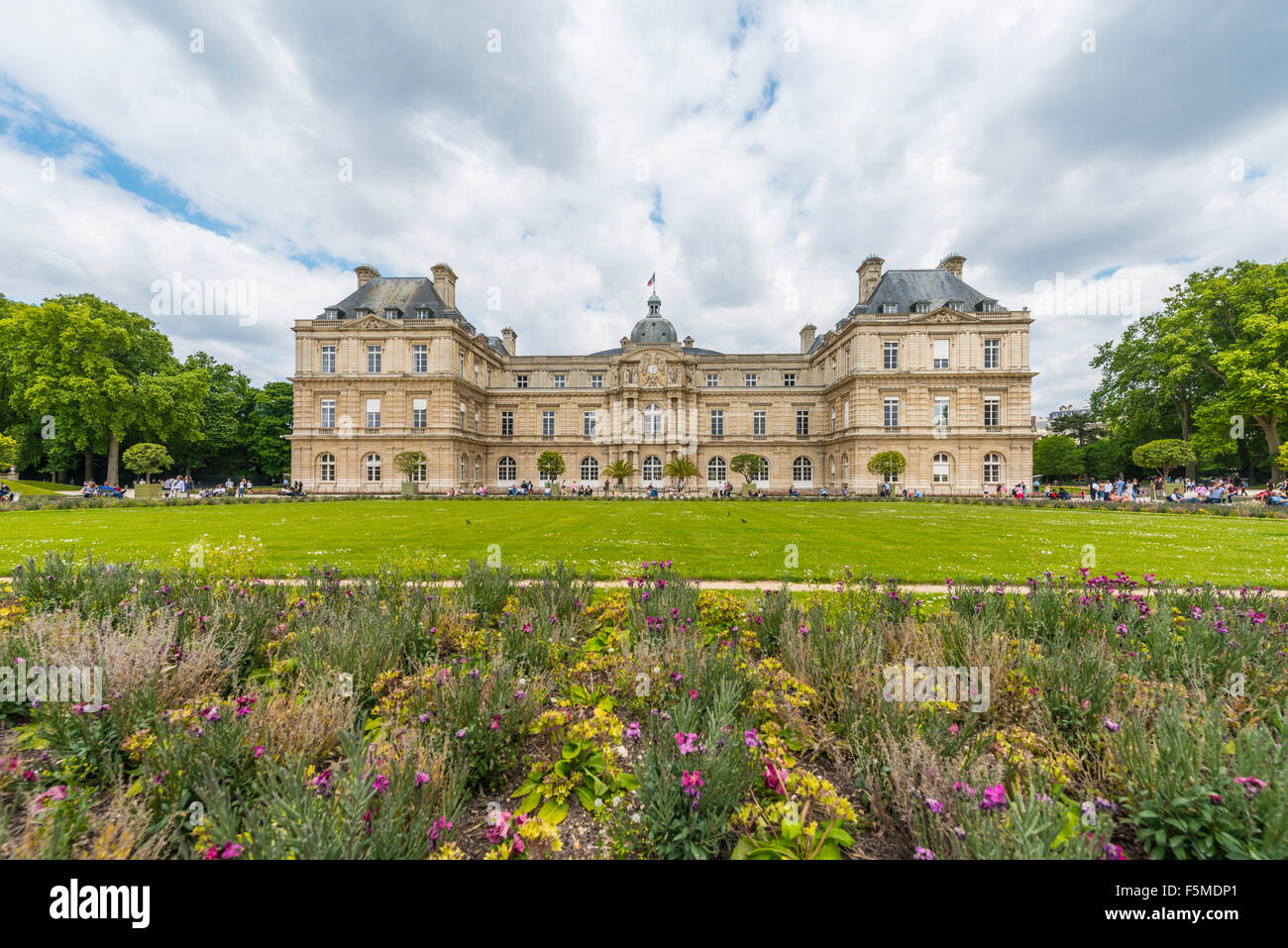 Palais du Luxembourg, Jardin du Luxembourg, Quartier Latin, Parigi, Ile-de-France, Francia Foto Stock
