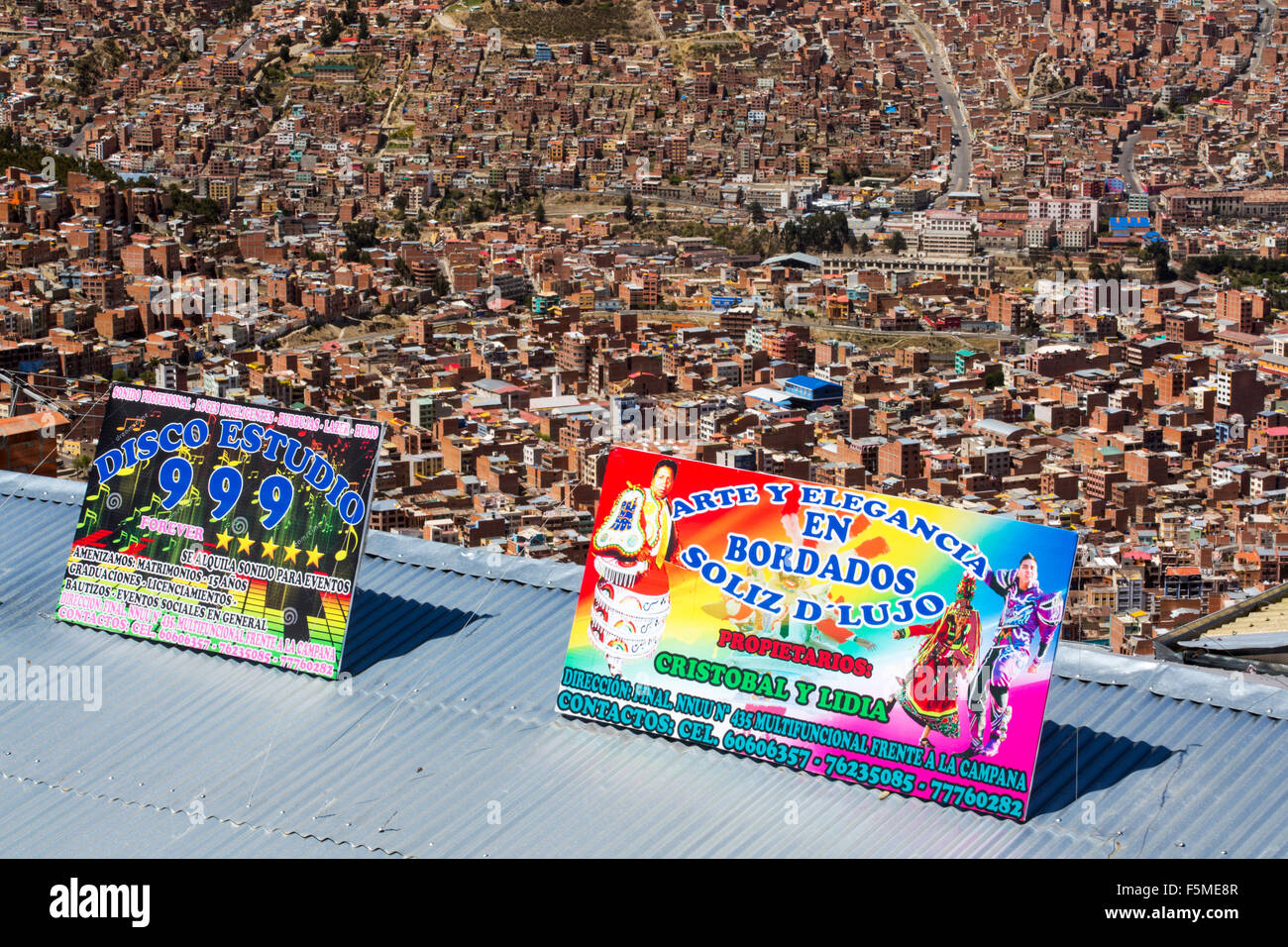 La Paz in Bolivia. La Paz sarà probabilmente la prima città capitale del mondo che dovrà essere in gran parte abbandonato a causa della mancanza Foto Stock