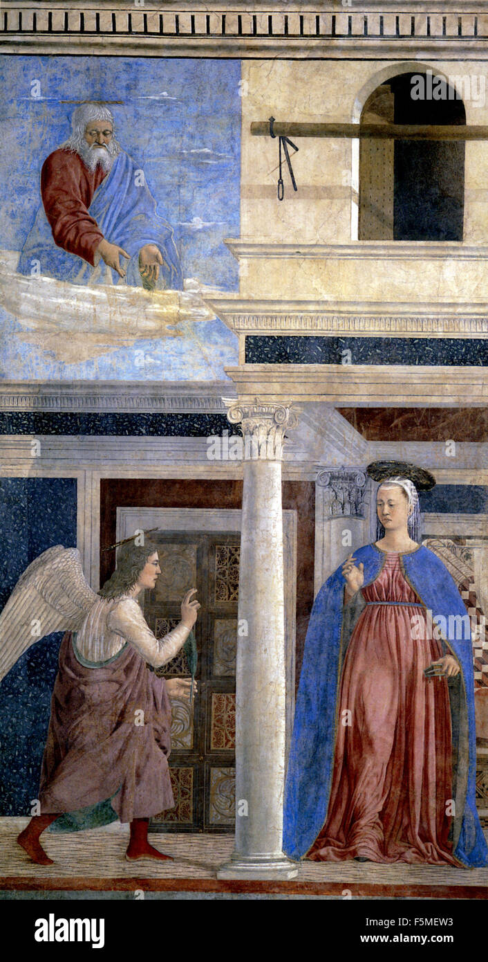 Piero della Francesca - Annunciazione Foto Stock