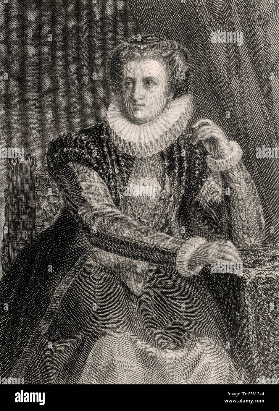 Margarethe von Parma, 1522-1586, nella tragedia Egmont Scritto da Johann Wolfgang von Goethe, Foto Stock